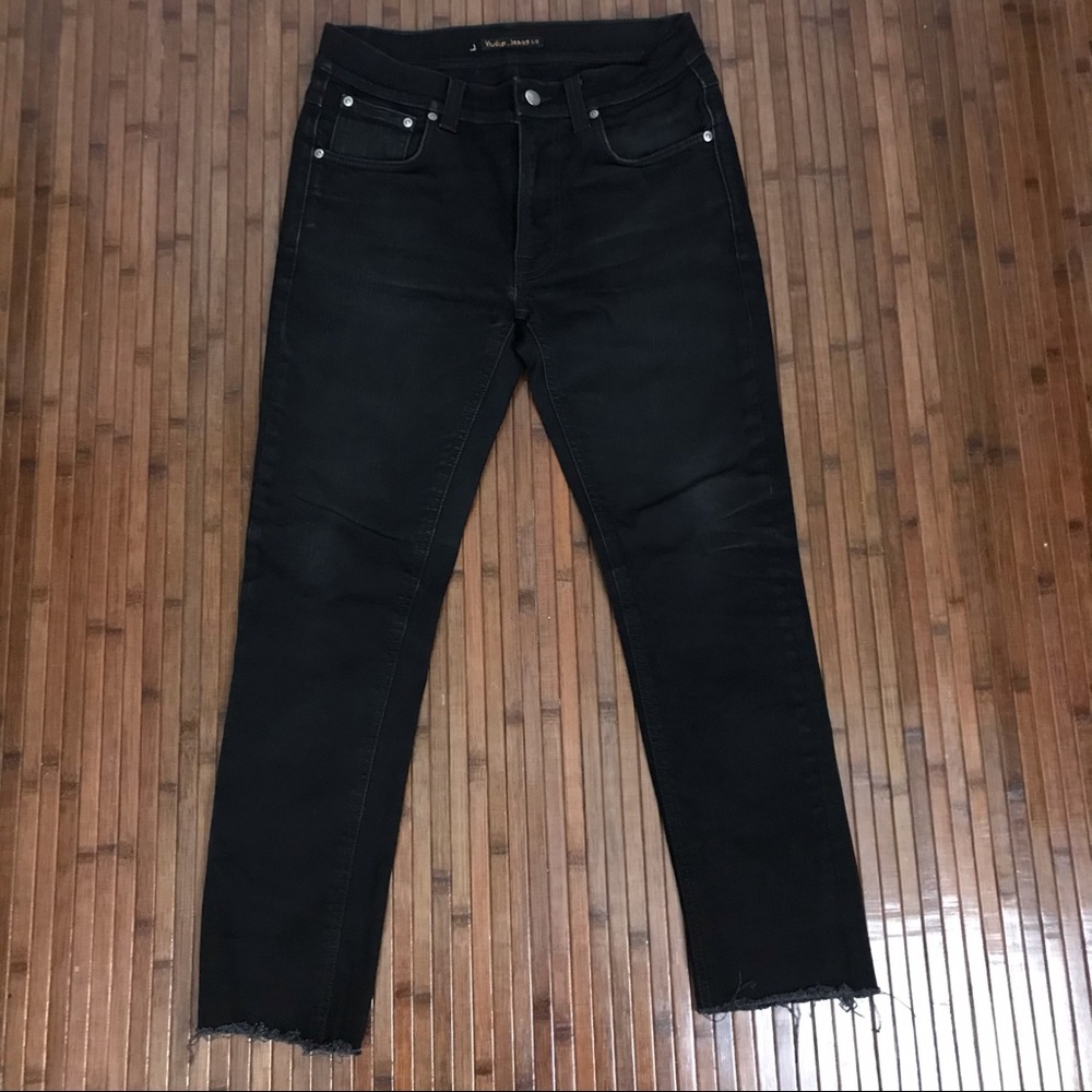 Nudie Jeans Black Stretch Organic Cotton Jeans